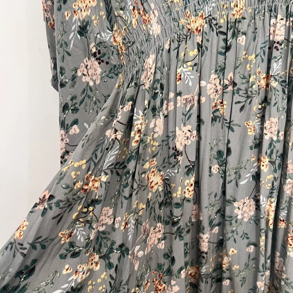 NATURAL LIFE Sanibel island caftan sage green Women’s SIZE Medium - Picture 6 of 9
